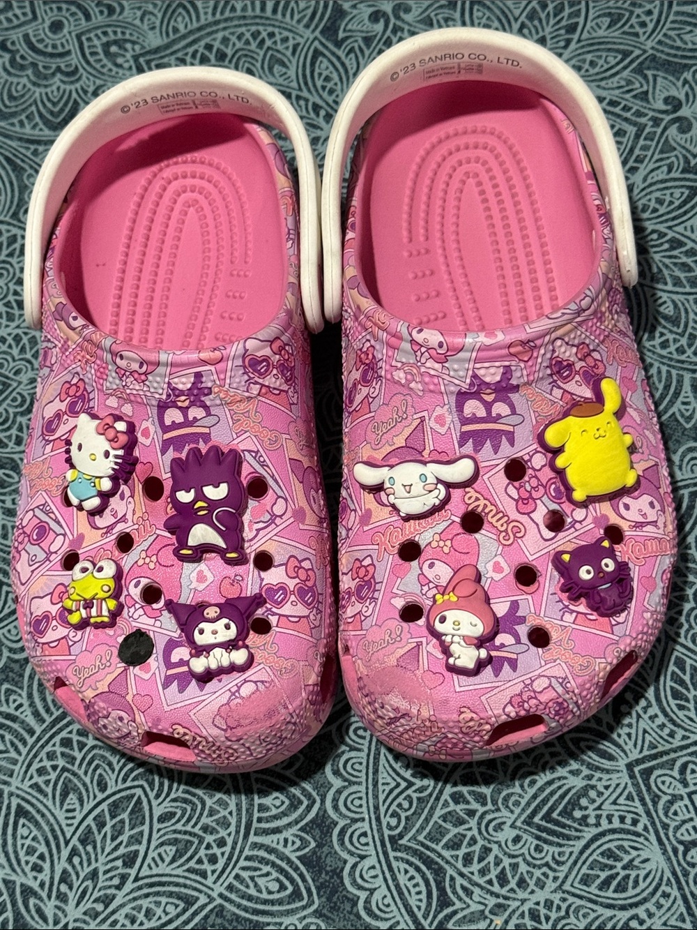 Sanrio Hello Kitty & Friends Pink Kids' Crocs with Jibbitz
